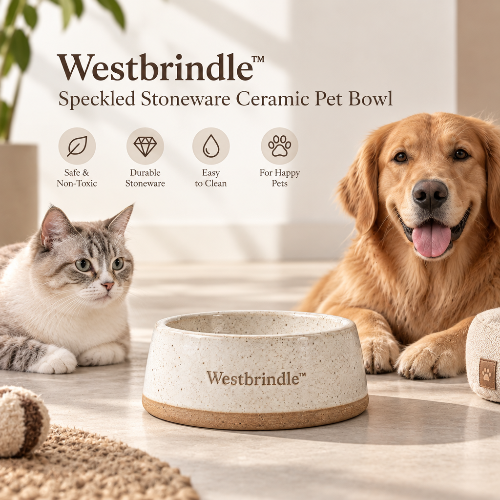 Westbrind™ Ceramic Cat & Dog Bowl brand