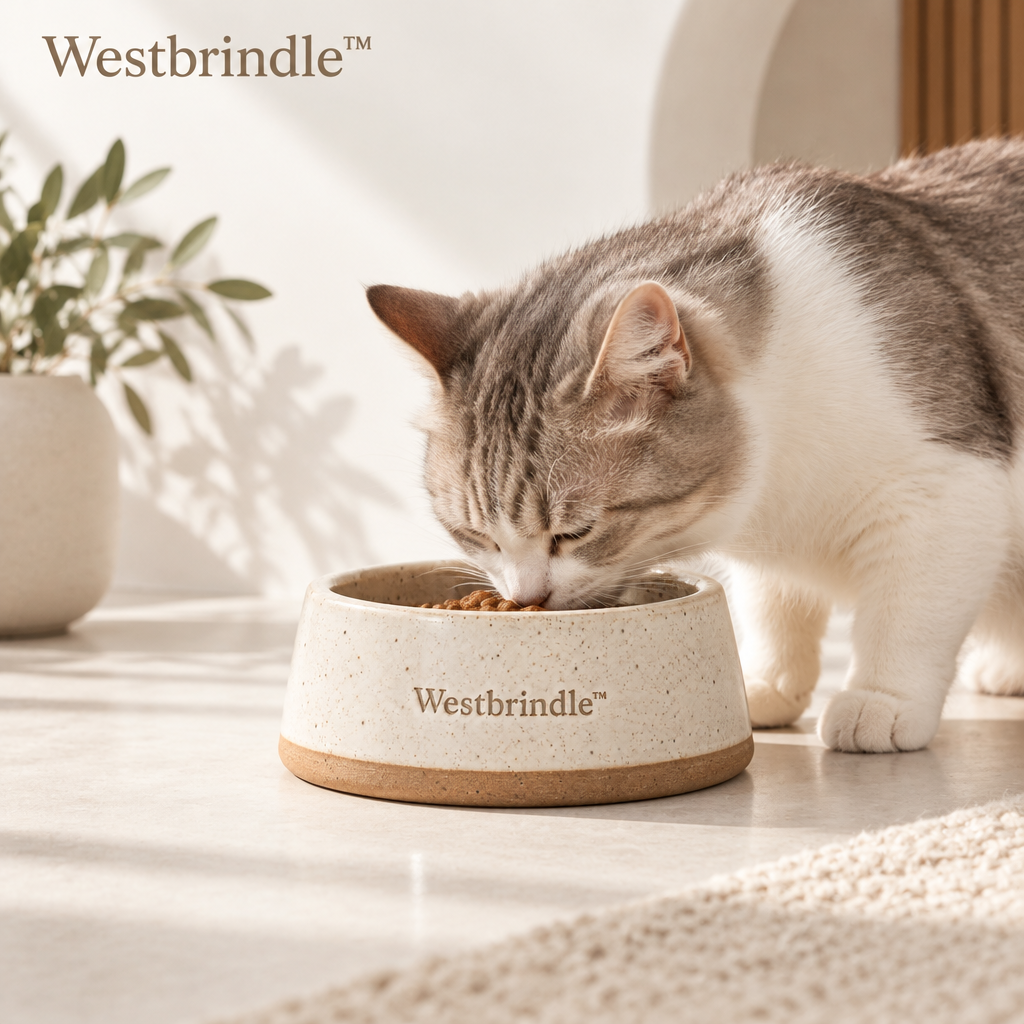 Westbrind™ Ceramic Cat & Dog Bowl lifestyle