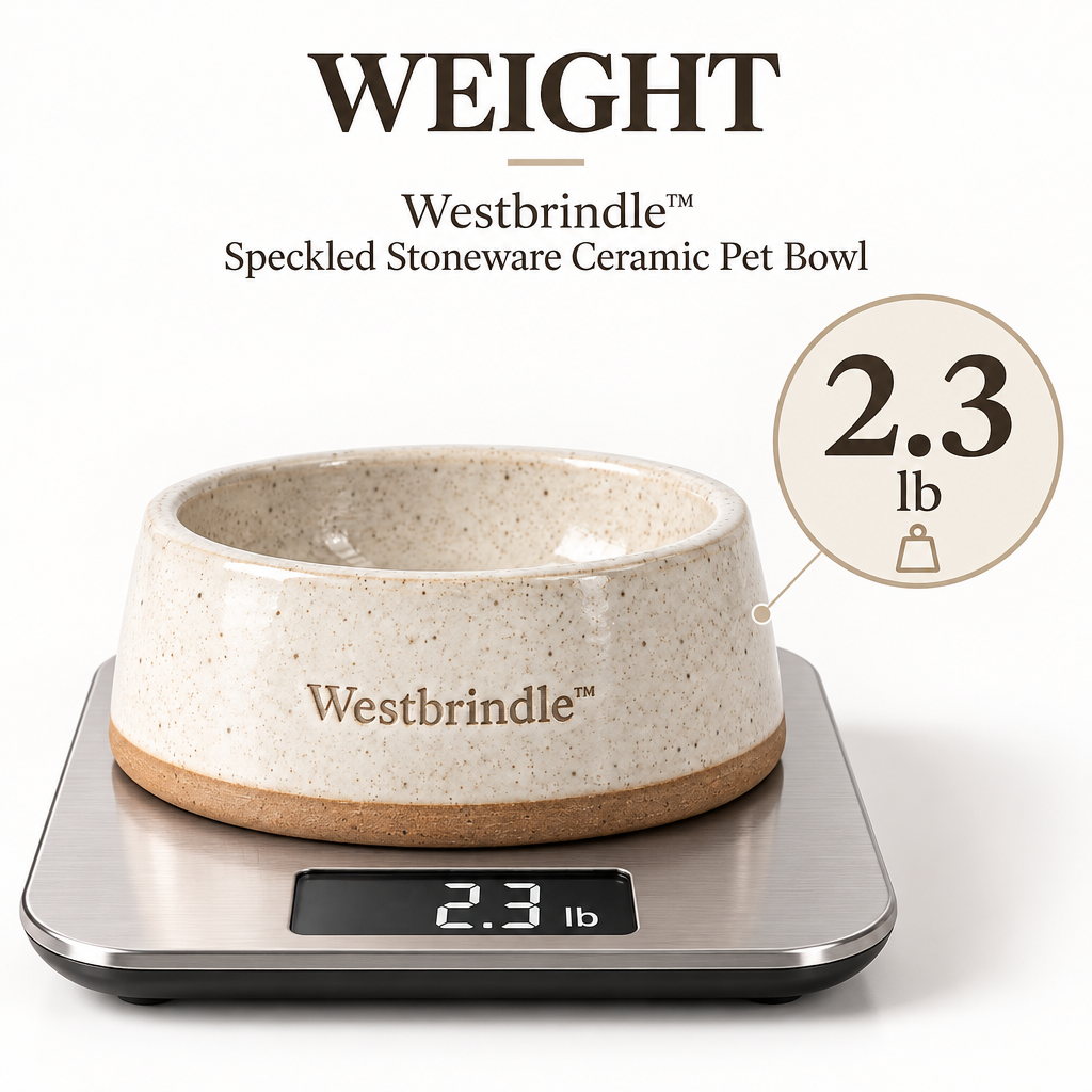 Westbrind™ Ceramic Cat & Dog Bowl weight