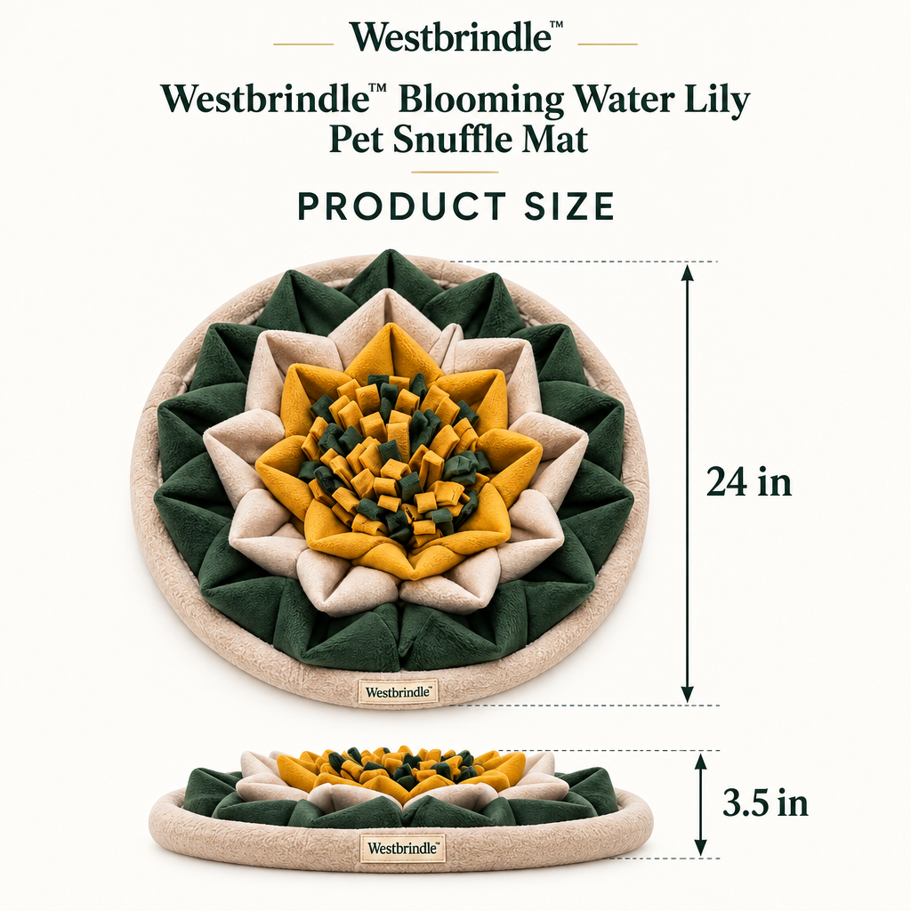 Westbrind™ Flower Slow Feeder Bowl dimensions