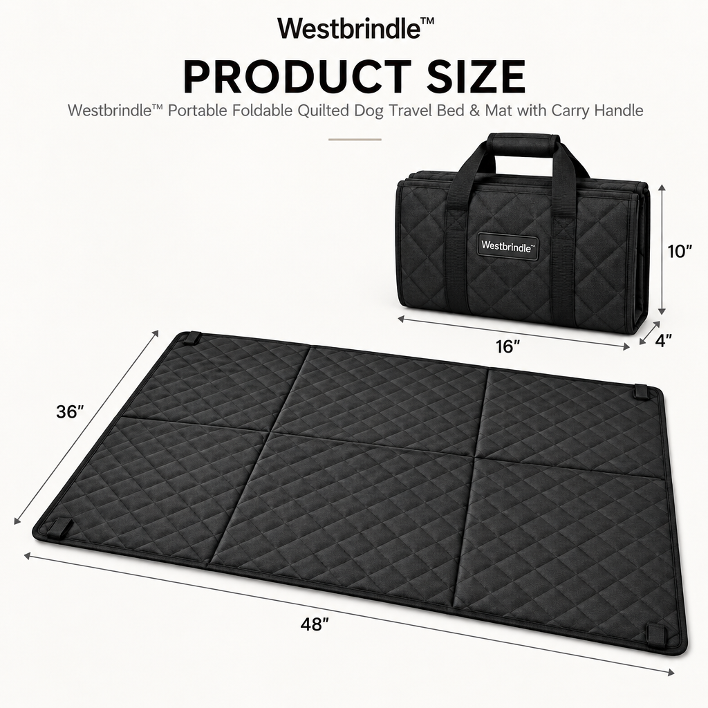 Westbrind™ Foldable Travel Pet Mat dimensions
