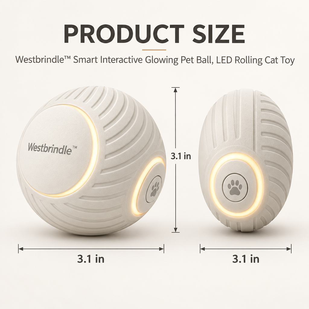 Westbrind™ Interactive Treat Ball Toy dimensions