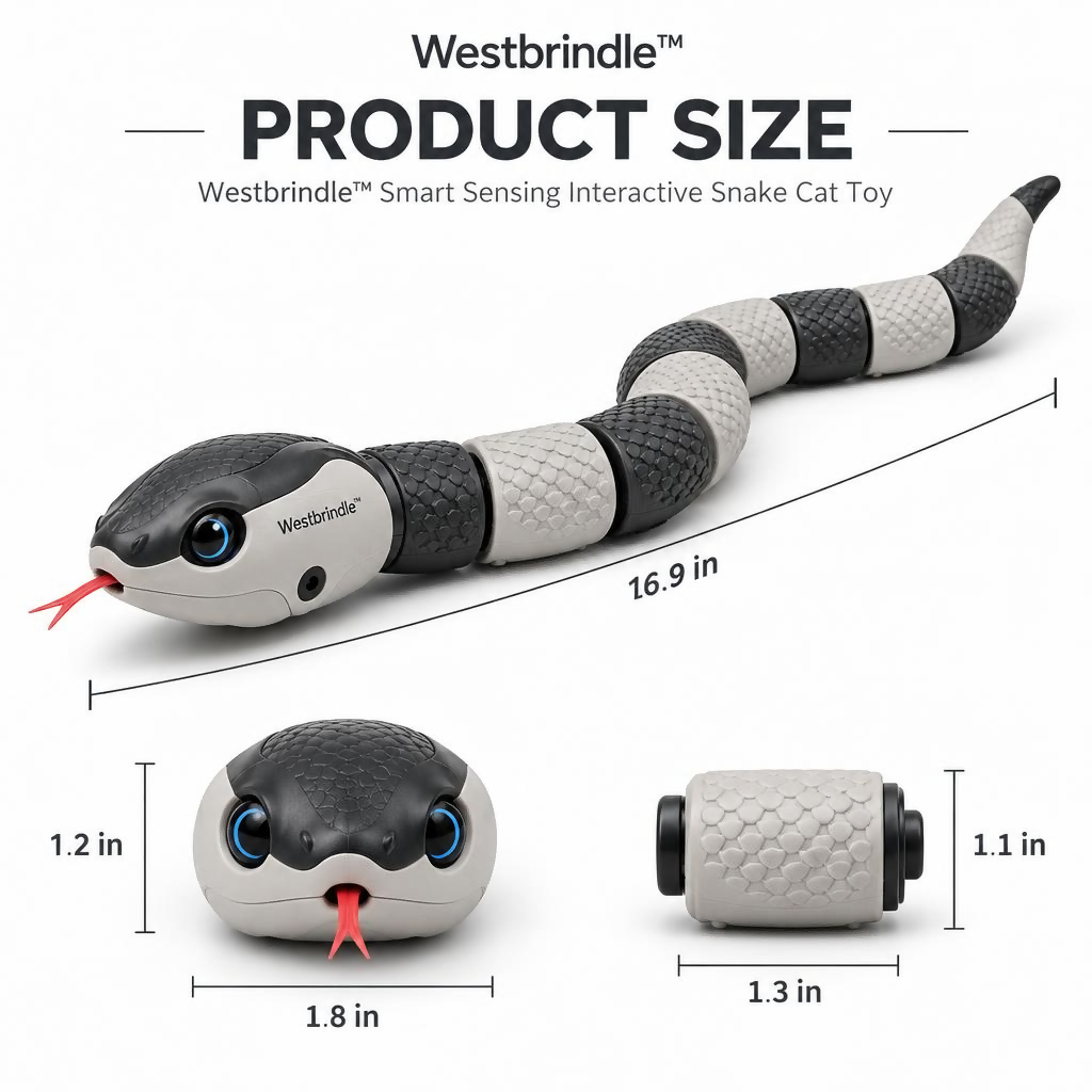 Westbrind™ Plush Mouse Cat Toy dimensions