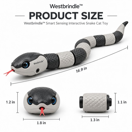 Westbrind™ Plush Mouse Cat Toy dimensions