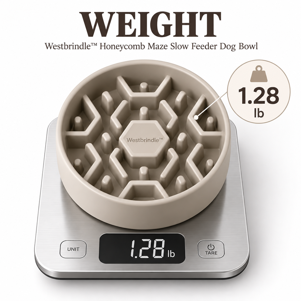 Westbrind™ Puzzle Slow Feeder Bowl weight