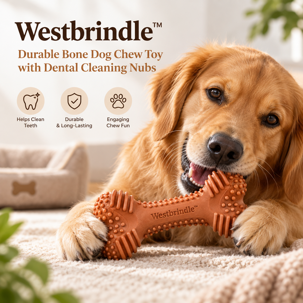 Westbrind™ Rubber Dental Chew Bone Toy brand