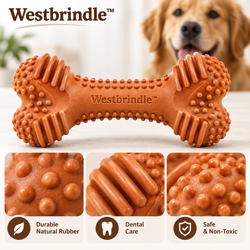 Westbrind™ Rubber Dental Chew Bone Toy materials