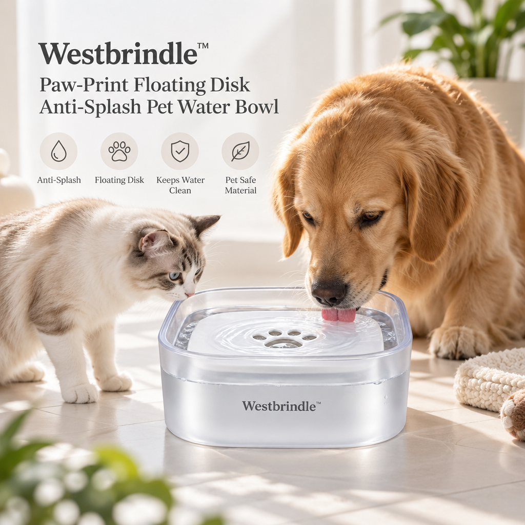 Westbrind™ Stainless Steel Elevated Pet Bowl lifestyle