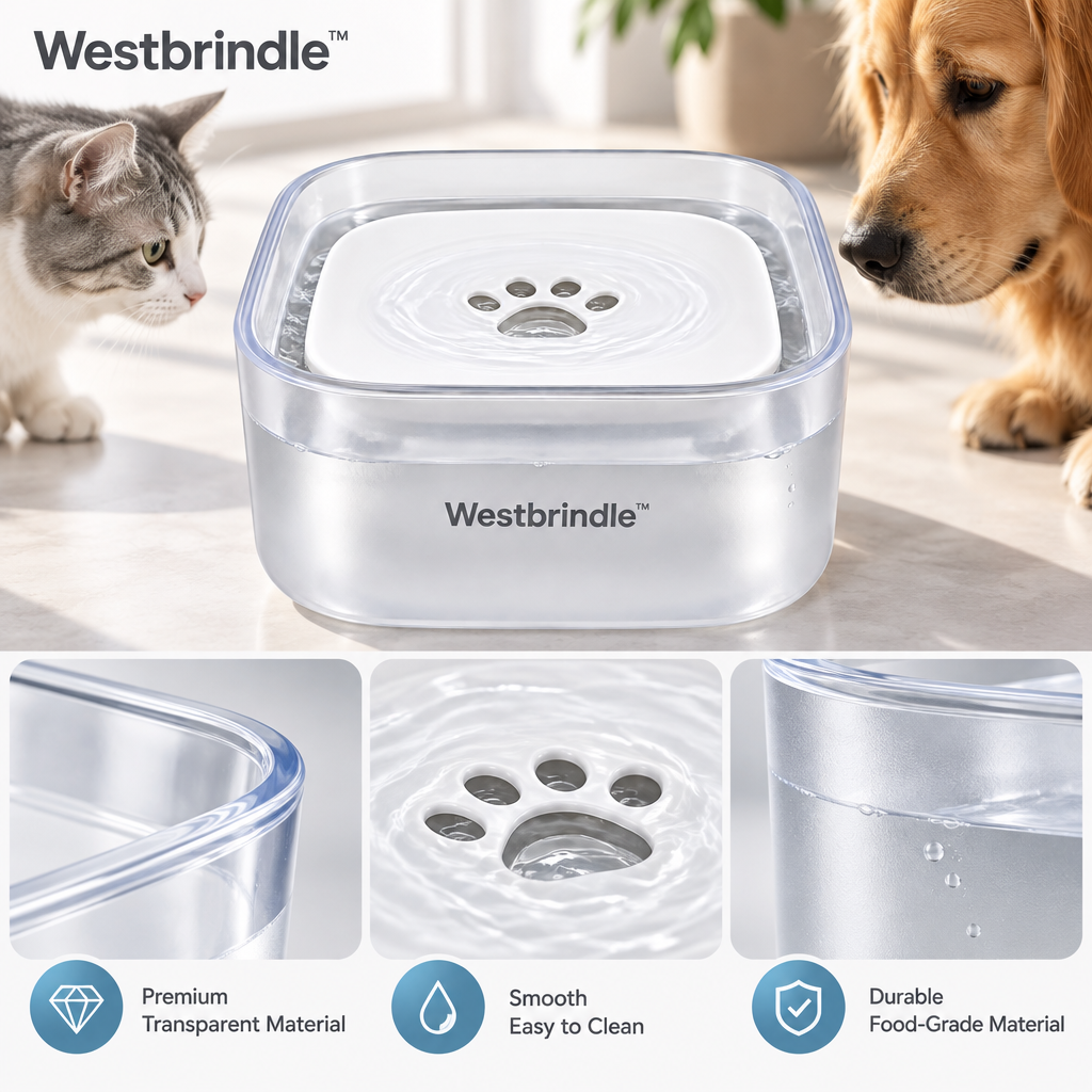 Westbrind™ Stainless Steel Elevated Pet Bowl materials