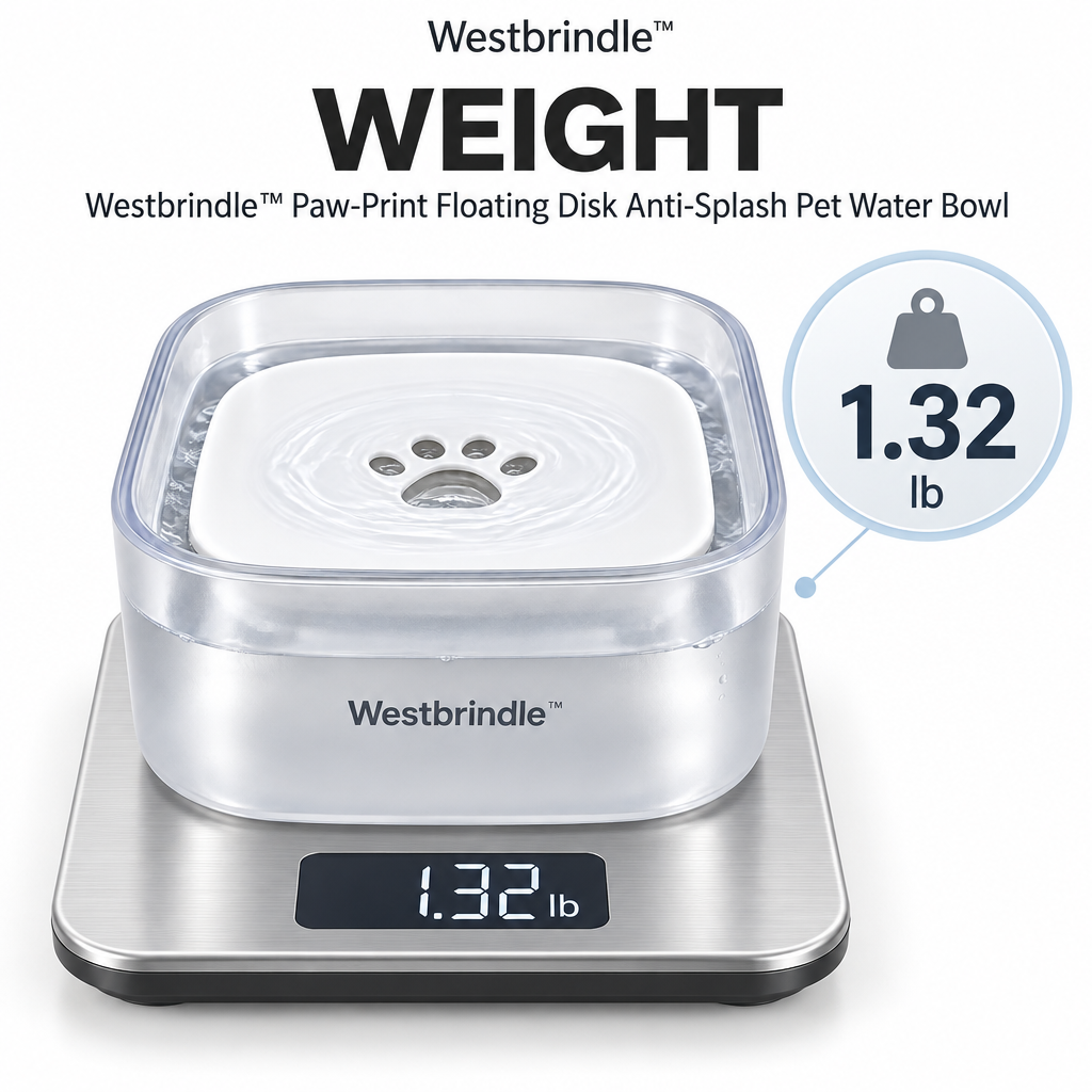 Westbrind™ Stainless Steel Elevated Pet Bowl weight