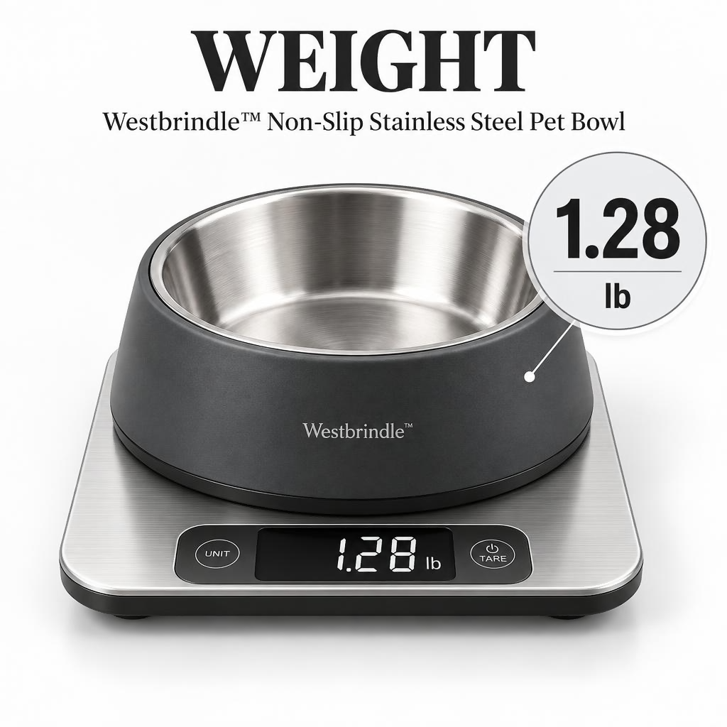 Westbrind™ Stainless Steel Pet Bowl weight
