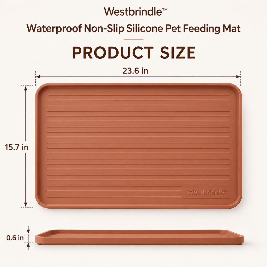 Westbrind™ Waterproof Silicone Feeding Mat dimensions