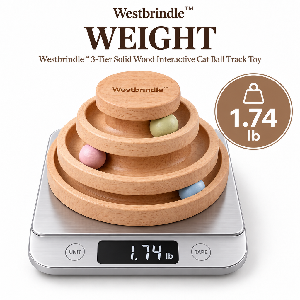 Westbrind™ Wooden Interactive Treat Puzzle Toy weight